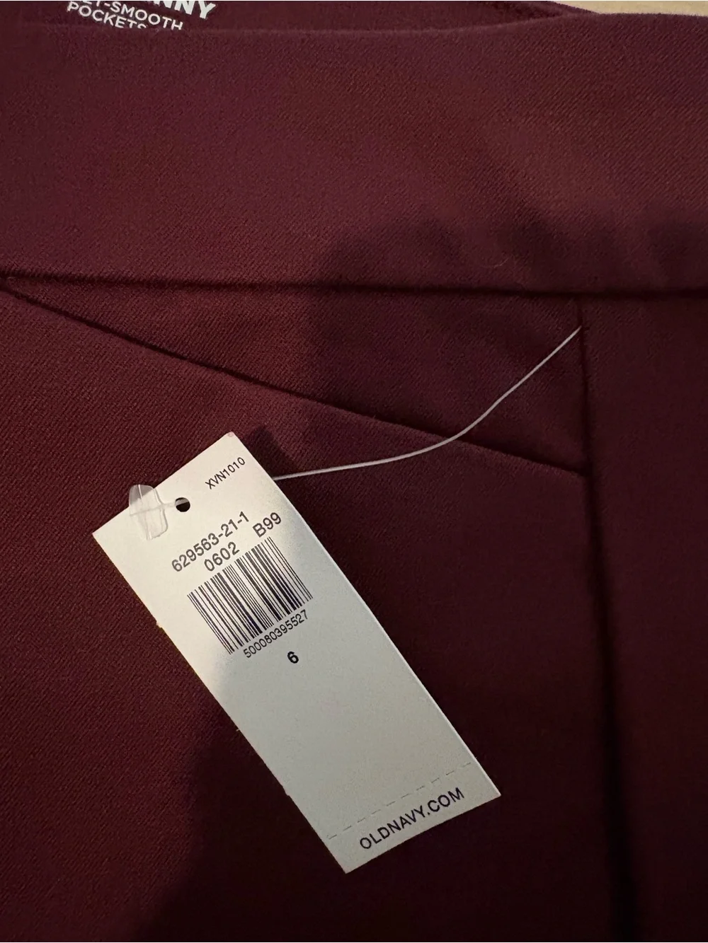 Old Navy Burgundy Skinny Pixie Pants-Full Length
